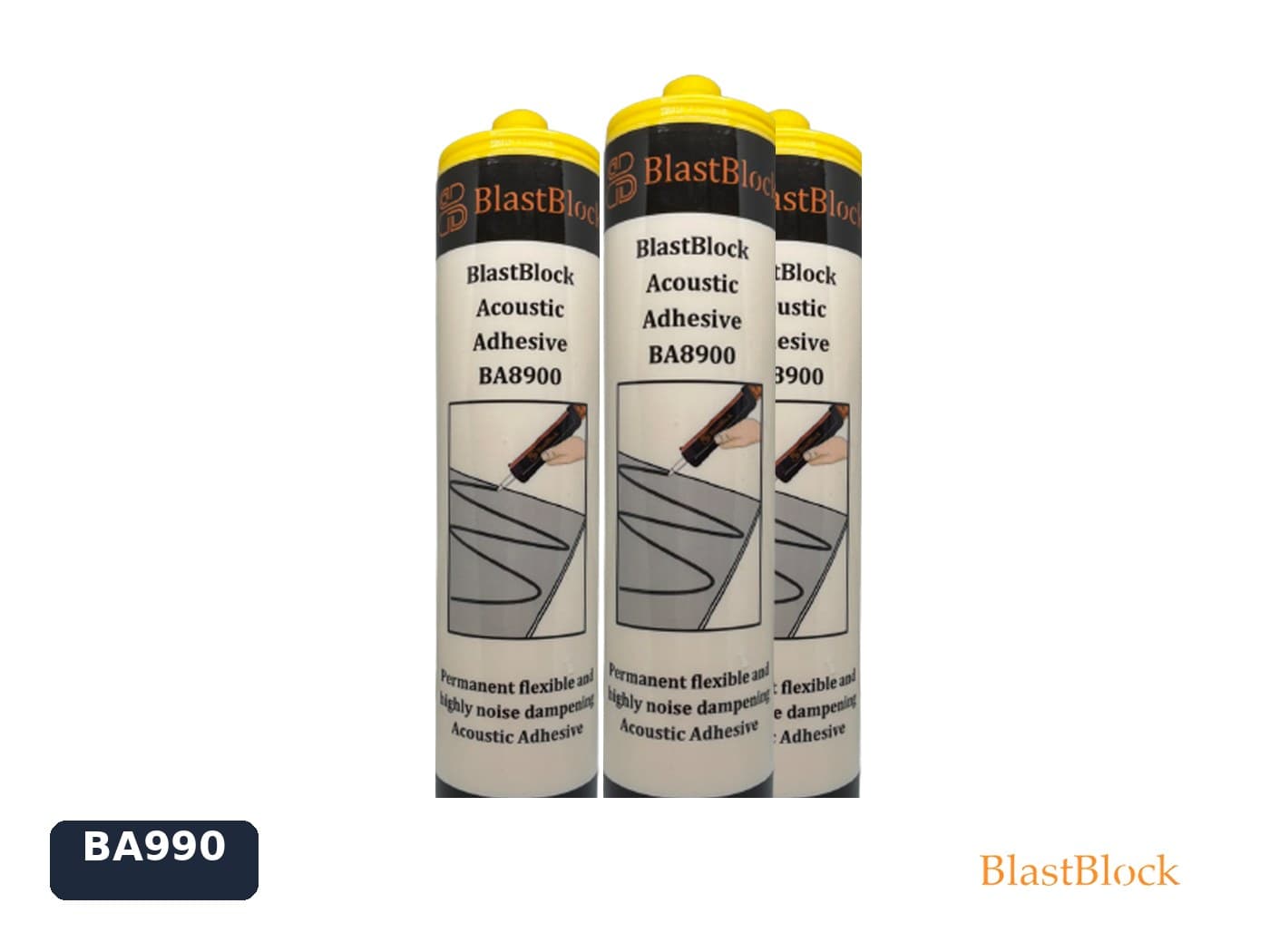 หลอดกาวกันเสียง BlastBlock Acoustic Adhesive สำหรับติดตั้งแผ่น MLV